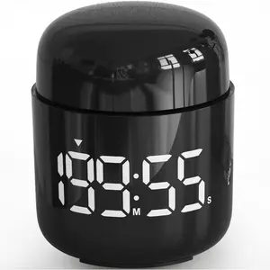 Digital Kitchen Timer,Countdown Countup Timer with Large LED Display Volume Adjustment,Timer for Cooking, Classroom Time for Kids and Teachers. (Black)