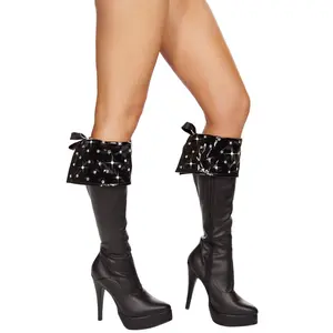 Rhinestone Studded Boot Cuffs