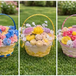 Scented candle baskets