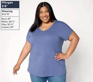 Denim & Co. Essentials Favorite Jersey 2-Pack Dolman Sleeve Tops