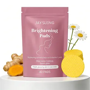 Turmeric Arbutus Chamomile Cleansing Pads, Makeup Remover, Hydrating Moisturizing, Deep Cleaning Skin, Refreshing Non-Sticky Daily Cleanse