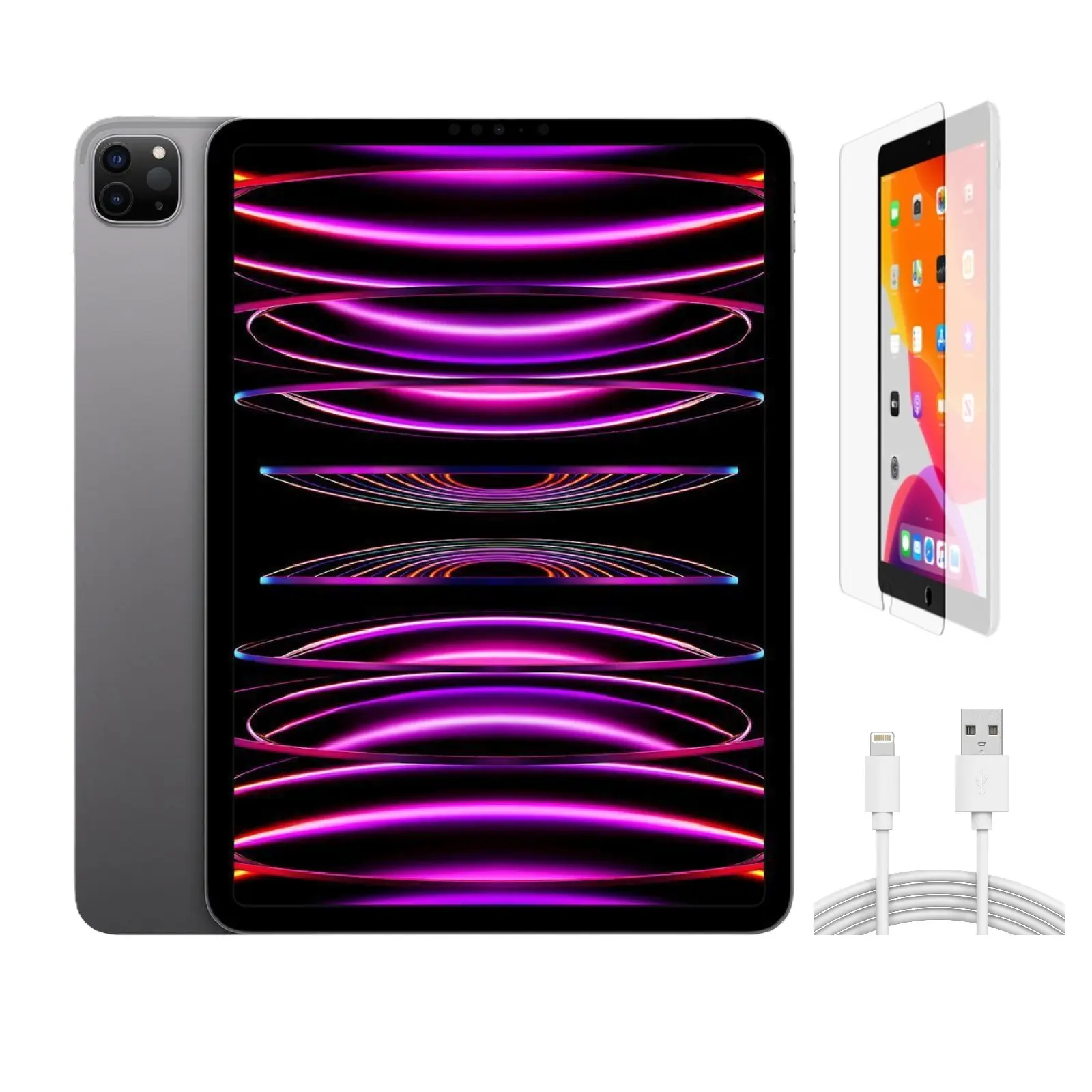 Refurbished iPad Pro 11" (WiFi + Cellular Unlocked) - Acceptable Condition with Pre-Installed Tempered Glass & 1 Year Warranty (2022)