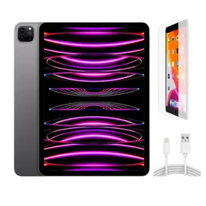 Refurbished iPad Pro 11" (WiFi + Cellular Unlocked) - Excellent Condition (WiFi + Cellular Unlocked) with Pre-Installed Tempered Glass & 1 Year Warranty (2022)