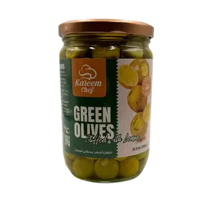 Grilled Olives Stuffed with Lemon - Kareem Chef - 650g - Premium Quality Mediterranean Snack