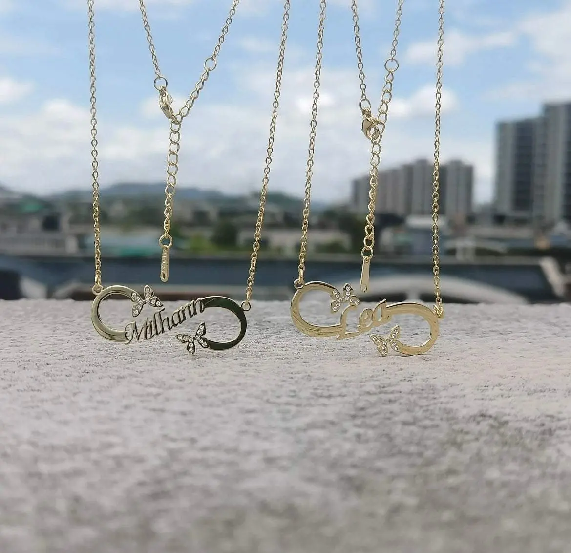 Double Butterfly Necklace