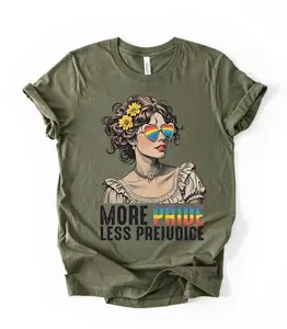 More Pride Less Prejudice Shirt, LGBTQ Pride Tee, Equality & Love Wins T-Shirt, Rainbow Pride Top – Inclusive Statement Apparel - LBGTQ Week