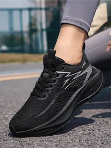Unisex Breathable Mesh Running Shoes for Couples Women's Platform Lightweight Athletic Shoes for Spring and Summer, Comfortable Walking Shoes, Non-slip and Wear-resistant, Plus Sizes 35-45, Breathable Running Exercise