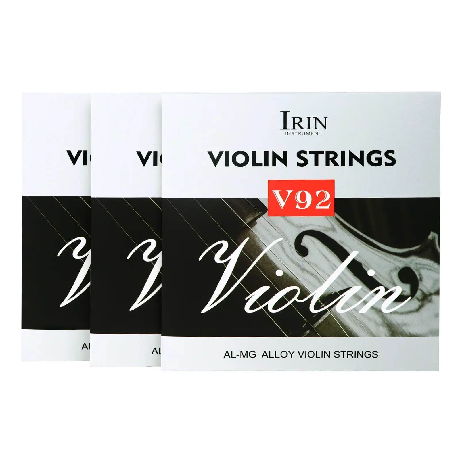 Irin V92 Violin Strings, Premium Aluminum-Magnesium Material, High-Quality Musical Instrument Accessories, Durable and Long-Lasting Performance