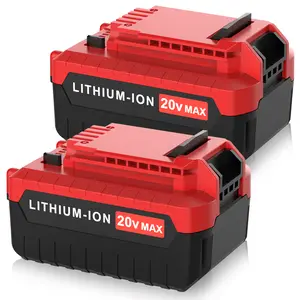 2-Pack 6.0Ah PCC685L Replacement Battery Compatible with Porter Cable 20 Volt Lithium ion PCC681L PCC685LP PCC680L PCC682L PCC600 PCC640 Cordless Power Tools Portable