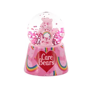 Care Bears Cheer Bear Mini Light-Up Snow Globe | 3 Inches Tall Care Bears Cheer Bear Mini Light-Up Snow Globe | 3 Inches Tall