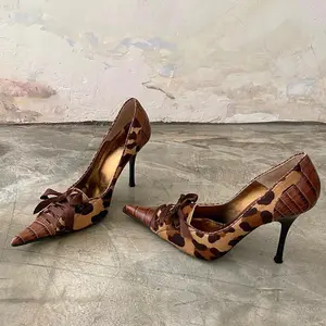 Women's Pointed-Toe Stiletto Heel Lace-Up Sandals - Fashion Heels for Casual, Formal Occasions