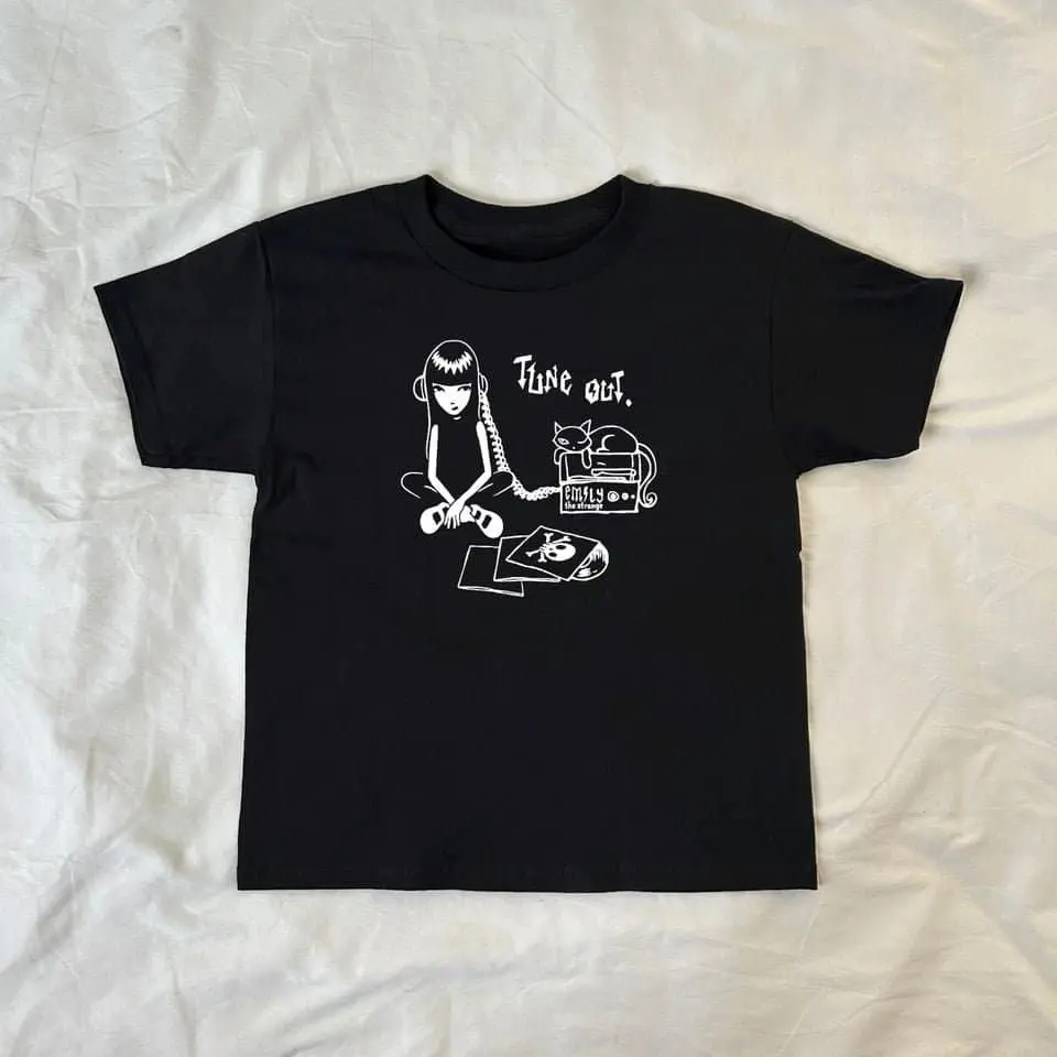 Emily the Strange Baby Tee, Vintage, 90s style
