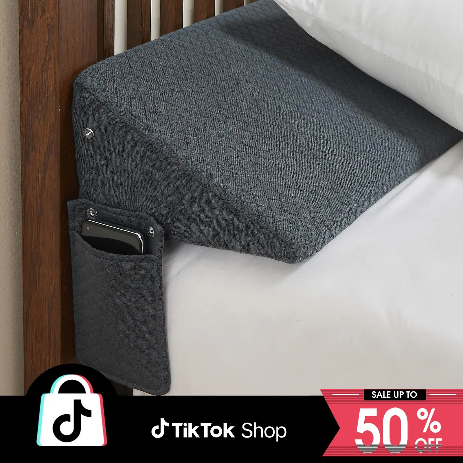 【Deals for you】Inhand Wedge Pillow Headboard Queen Size Bed Wedge Pillow Gap Filler, Bolster Bed Mattress Wedge Pillow for Sleeping, Headboard Pillow