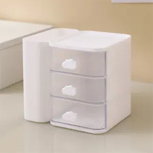 Plastic Desktop Organizer Box, Durable Storage Solution for Office & Home, Space-Saving Design, Easy Access, Ideal for Small Items