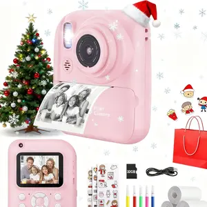 Kids Instant Print Camera 32GB | Thermal Photo Printing + Built-in Screen + Durable Design | Easy to Use, Rechargeable & Includes Charger | Best Christmas Gift Idea for Children to Capture Holiday Memories