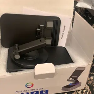 Product Review of IMOLI Wireless Audio Induction Bluetooth Speaker with Emergency Charging 5in1 Phone Holder Power Bank LED Nightlight for Tablet iPhone Android 5.3 Connectivity 1500mAh Battery 100Hz-20kHz Frequency Response New Design Durable Smart Device from M**s