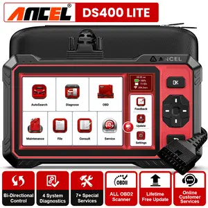 ANCEL DS400 Lite Bi-directional Car Diagnostic Scan Tool OBD2 Scanner ECM/TCM/ABS/SRS Code Reader Scan Tools, 7+ Reset Services Mechanic Tools,FCA  AutoAuth,Lifetime Free Update,Car Accessories,Car Stuff,utomotriz escaner para carros