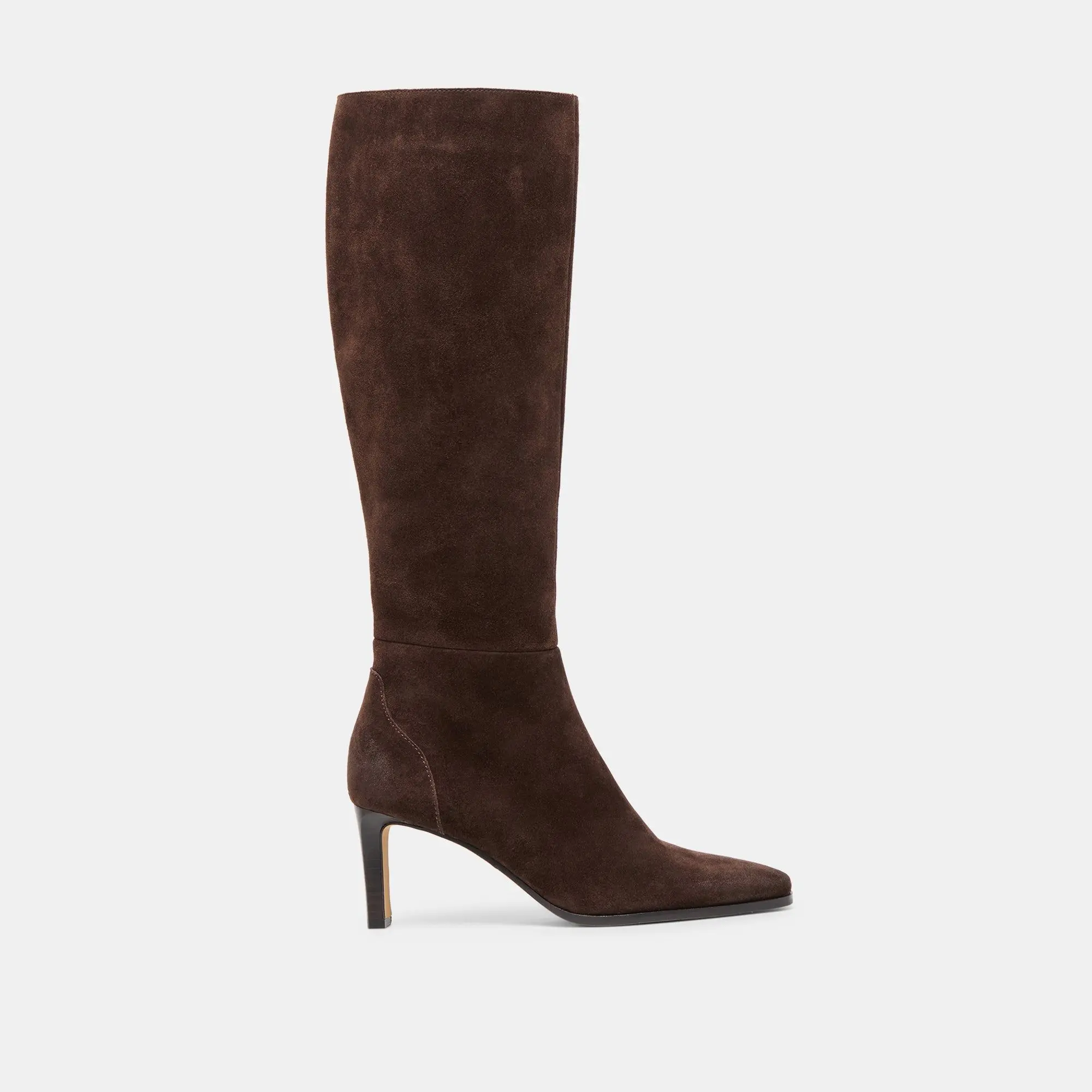 Dolce Vita EMMI NARROW CALF BOOTS DK BROWN SUEDE