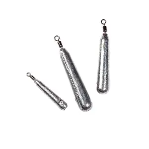 Slim Teardrop Drop Shot with Swivel 10 Pack