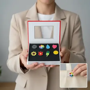 Unisex Metal Coating Gym Brooches Pins Set - Gen 1 to Gen 6, Fashion & Clothes Accessory for Collar Clips