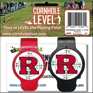 Officially Licensed Rutgers Cornhole Level - 2 Pack - Home & Away