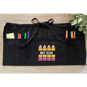 Personalized Teacher Apron with pockets Gift