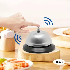1PCS service bell meal reception call bell suitable for hotel restaurants, bars, dining bells, table bells, call bells Kitchen Matte Stainless