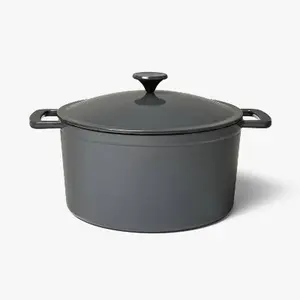 7.5qt Enamel Dutch Oven Stock Pot Gray Eclipse - Figmint