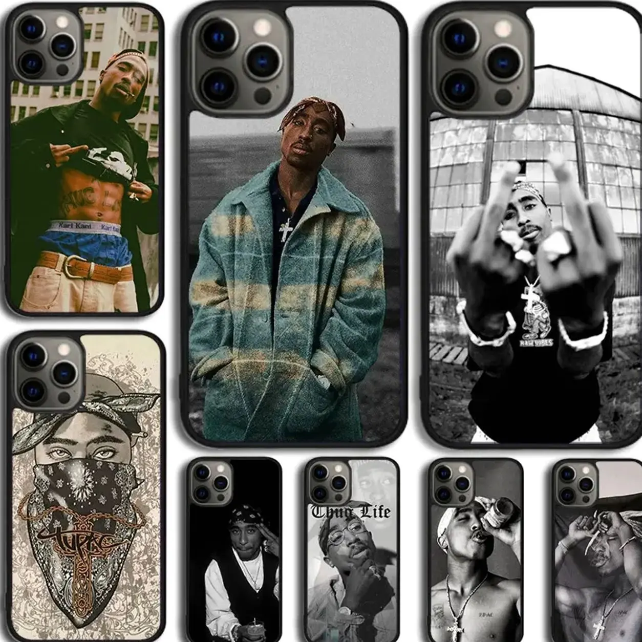 Tupac 2Pac Amaru Shakur Compatible with iPhone 11, 12, 13, 14, 15, 16, 17 & more – check our available sizes