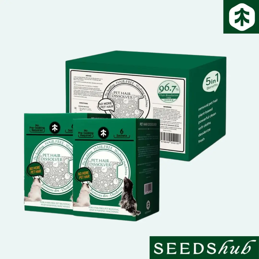 Seedshub Pet Hair Dissolver- Pet Hair Remover for Washing Machines/Washer, Pet Hair Removal, for dog and cat hair, Pet Owner Essentials, Washing Machi