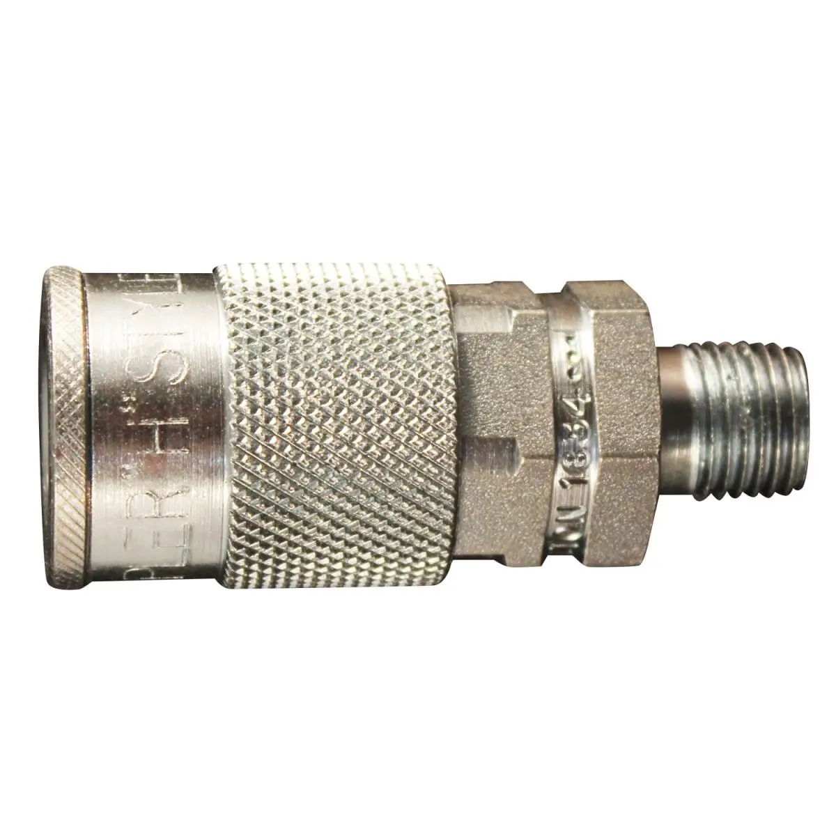 Milton S-1834 0.25 in. MNPT H Style Steel Pipe Coupler, Rust-Resistant, Buna Seals, 300psi Max Rating for Sports & Outdoor Cycling Equipment