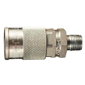Milton S-1834 0.25 in. MNPT H Style Steel Pipe Coupler, Rust-Resistant, Buna Seals, 300psi Max Rating for Sports & Outdoor Cycling Equipment