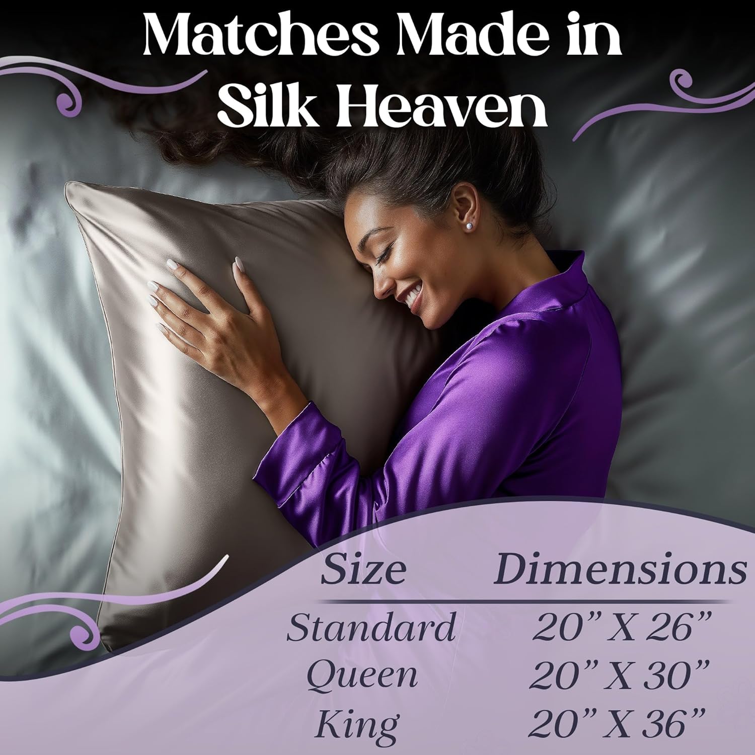 DECOLURE 100% Pure Mulberry Silk Pillow Case Standard Size – Highest Grade 30 Momme 6A+, Luxuriously Soft & Cooling Silk Pillowcase for Hair & Skin, Hypoallergenic, Breathable, Hidden Zipper