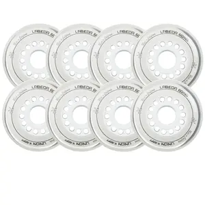 Labeda Roller Hockey Wheels - Union 76mm 76A White (8-Pack)