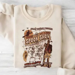 Monster Halloween Sweatshirts, Retro Halloween Crewneck Monster Sweatshirt, Gift For Him, Gift For Her, Perfect Fit for Everyone, Full Color Selection