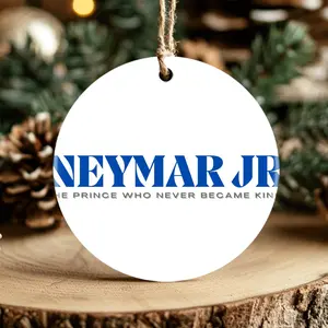 Christmas Ornaments The Prince Who Never Became King Neymar Jr Prince Decor New Year Circle Family Acrylic Holiday Tree Birthday