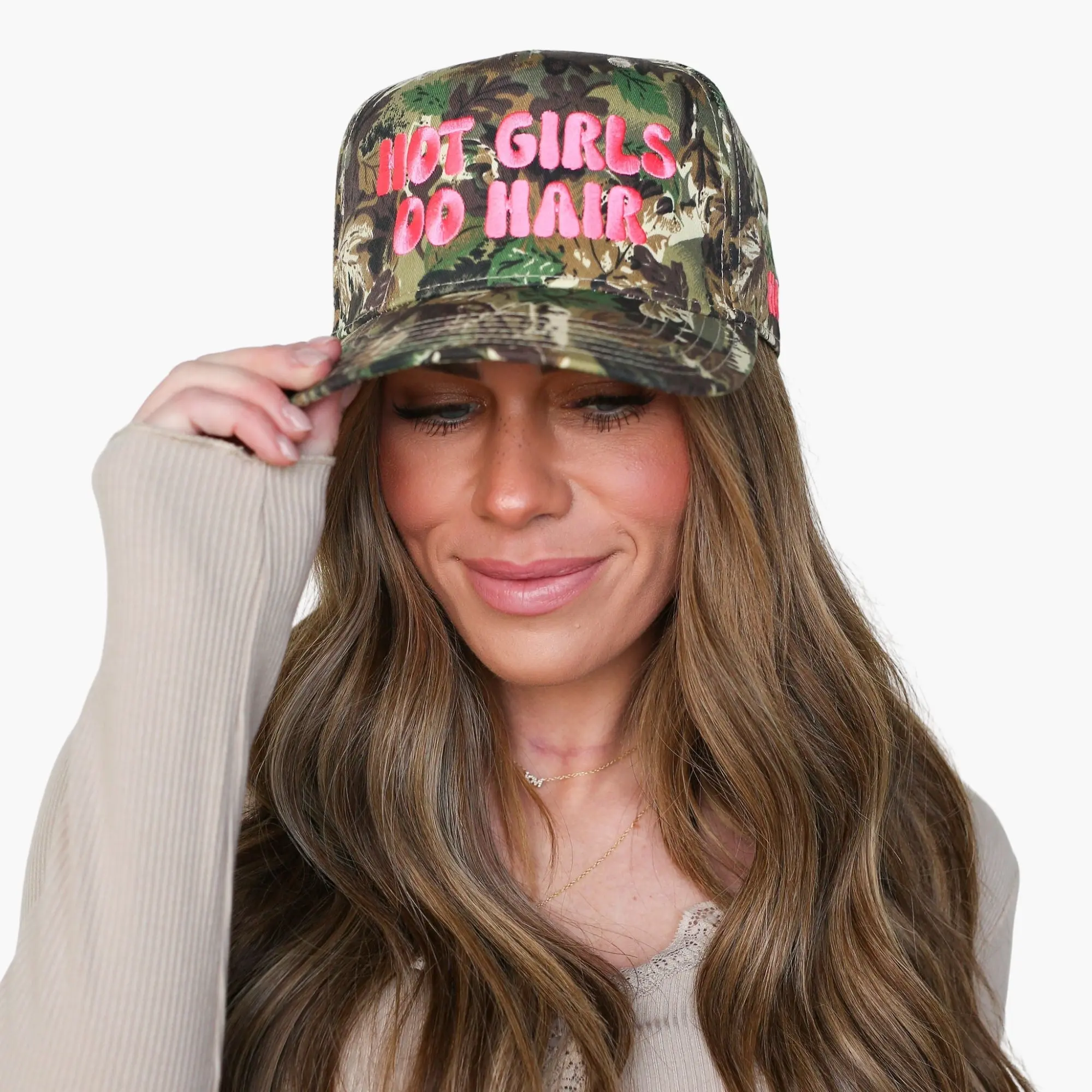 Camo "Hot Girls Do Hair" Hat