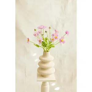 23.6" Mauve Faux Poppy Flower Stem – Silk Poppy for DIY Floral Arrangements, Wedding Centerpieces, Home Décor & Flower Bouquets
