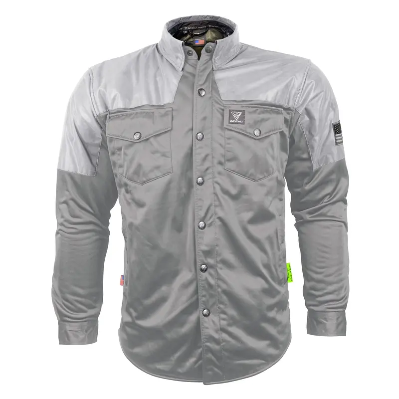 SALE Ultra Reflective Shirt "Twilight Titanium" - Gray with Pads