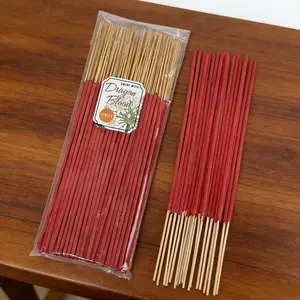 22cm Dragon's Blood Incense Sticks Natural Bamboo Core Red Stick Incense 36/60/96 Count For Home Indoor Air Cleansing