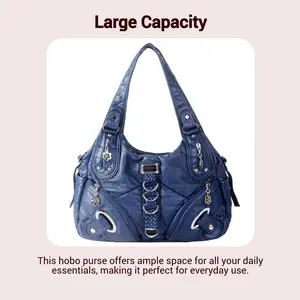 Angelkiss Hobo Purses and handbags for Women Satchel Handbag Women Purses Large Daily Shoulder Bags SpringStatements#WomensHoboBag #SpringFashion2026 #EverydayPurse #LargeSatchelHandbag #TikTokViralBags #AmericanCasualStyle