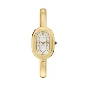 Fossil Women's Sloan Three-Hand Gold-Tone Stainless Steel Bangle Watch