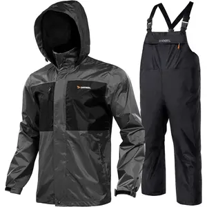 Waterproof Jacket and Overalls Set Waterproof Rain Jacket Bid Suit Protection for Adventures