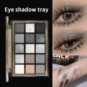 Kapil 15 Color Eyeshadow Palette, Halloween Dark Makeup, Goth Makeup Palette, Smokey Eye Cosmetic, Matte Finish, New Arrival, Perfect for Parties