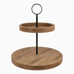 Display the Best Wooden Two Tiered Tray