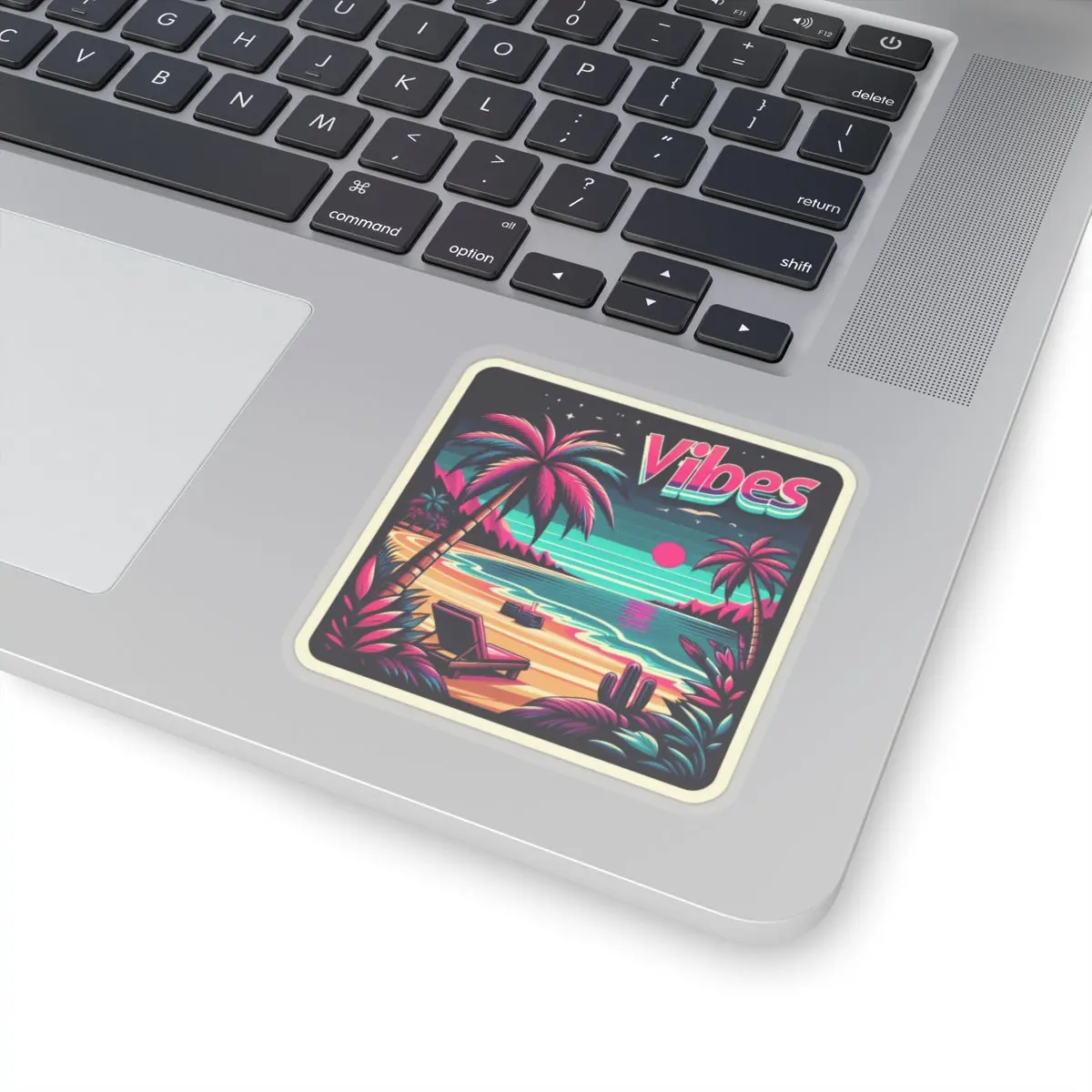 Good Vibes Sunset 3" Vinyl Stickers for Laptops and More - Positivity and Self-Love Cheerful Stickers