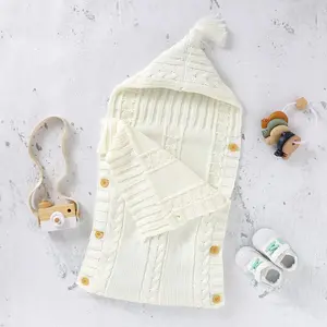 Unisex Knitted Baby Sleep Bag, Soft Lightweight Infant Blanket, Cozy Bedding for Babies, Comfortable & Safe Design