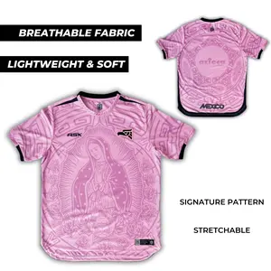 [ Fast Shipping ] MEXICO GUADALUPE COPA PINK JERSEY , Breathable Lightweight Stretch Training Shirt, Team Football/Soccer Jersey For Men & Women Fans Collection, Team Uniforms, Soccer Jersey Shirt