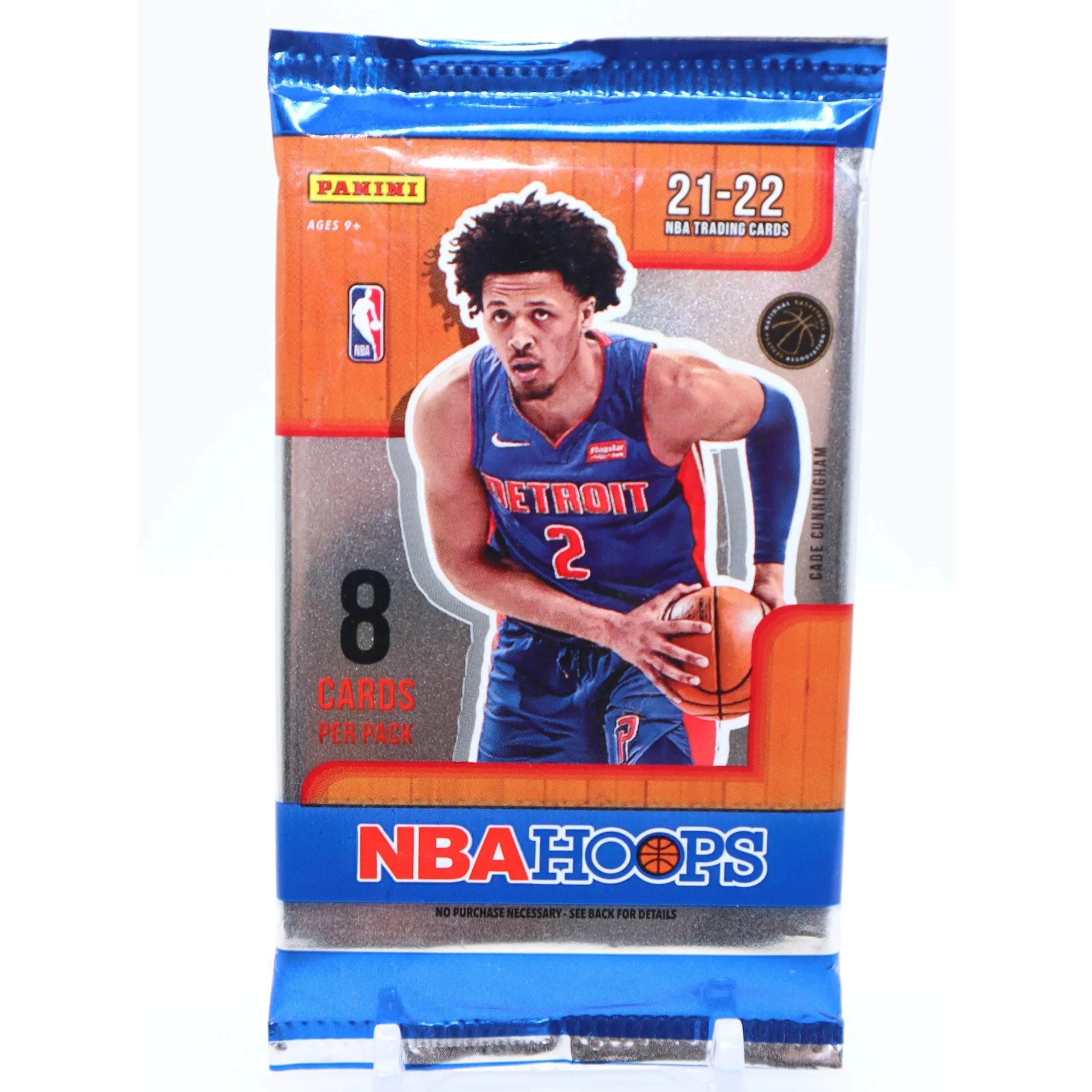 2021-22 Panini NBA Hoops Basketball Blaster Pack - 8 Trading Cards, Includes Multiple Inserts & Parallels, Collectible Sports Trading Cards, 8 Cards