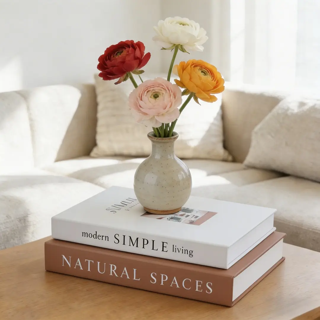 Decorative Book Boxes Set of 2 - Faux Book Storage with Nesting Design - Coffee Table & Bookshelf Decor - Farmhouse Home Accent Organizer - Elegant Gift for Book Lovers